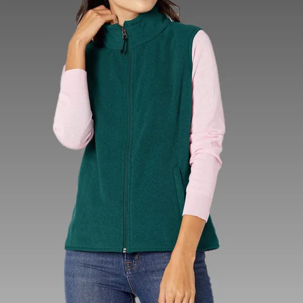 NWT Amazon Essentials‎ Women's Classic-Fit Sleeveless Polar Soft Fleece Vest XS - Image 2
