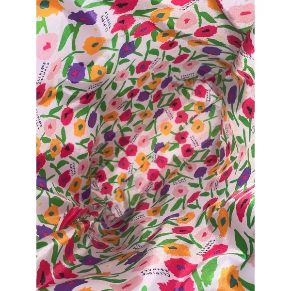 Clinique X Donald Large Tote Bag with Flowers - Shopping Travel Shoulder Bag - Image 3