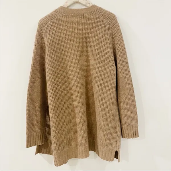360 Cashmere wool and cashmere waffle knitted grandpa cardigan NEW - Image 3