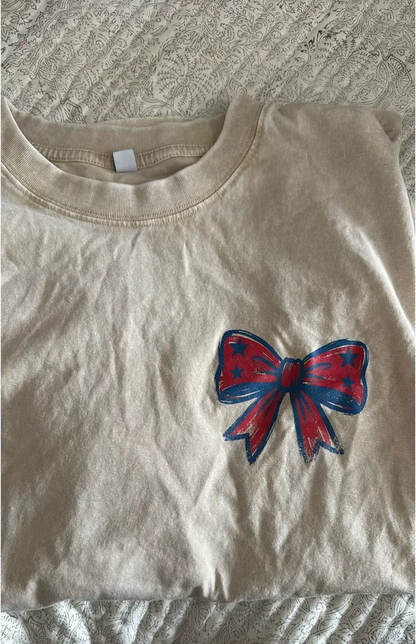 USA Graphic tshirt Tan - Image 2