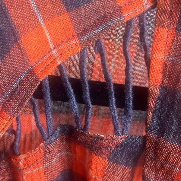 ✨Free People Gauze Plaid Flannel Sz XS T-Shirt✨ - Image 12