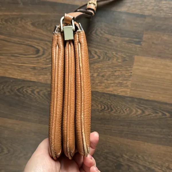 Kate Spade Leather Crossbody Purse Brown - Image 7