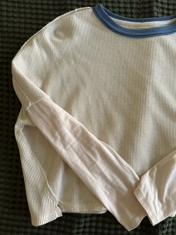 Bohme Long Sleeve Waffle Knit Long Sleeve - Image 5