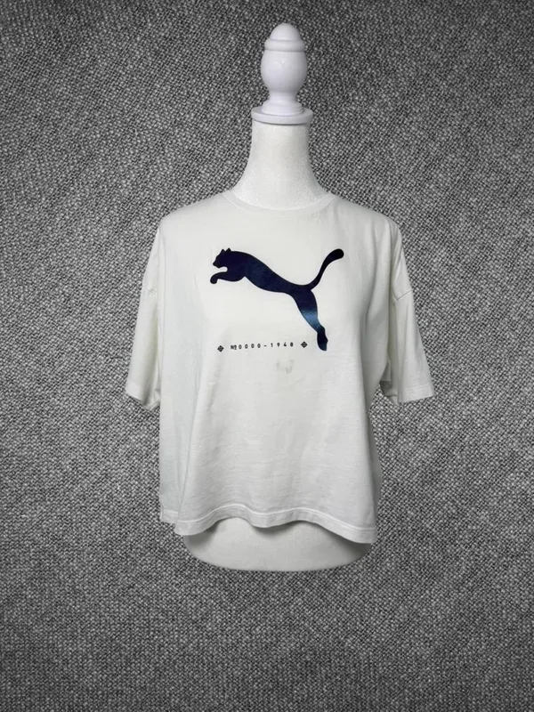 Puma White Graphic Logo T‑Shirt Size XS - Image 2
