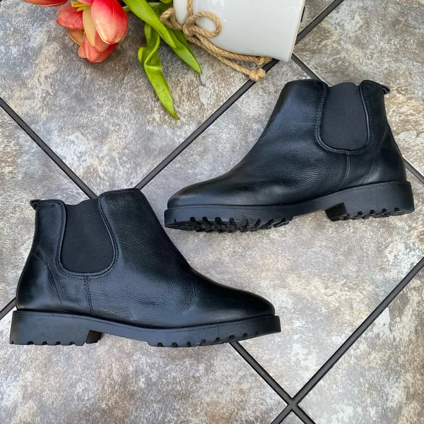 NEW Marc Joseph Black Leather Ave of Americas Chukka Ankle Bootie Size 9.5 Women - Image 9