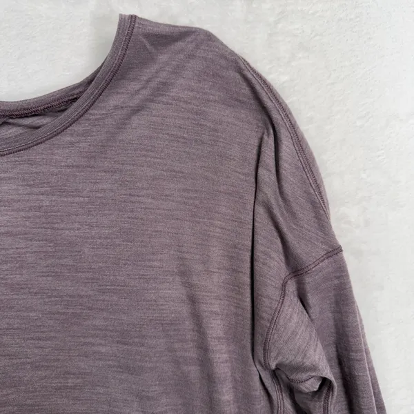 Lululemon 6 Get Set Long Sleeve Heathered Smoky Blush Frosted Mulberry Luon - Image 5
