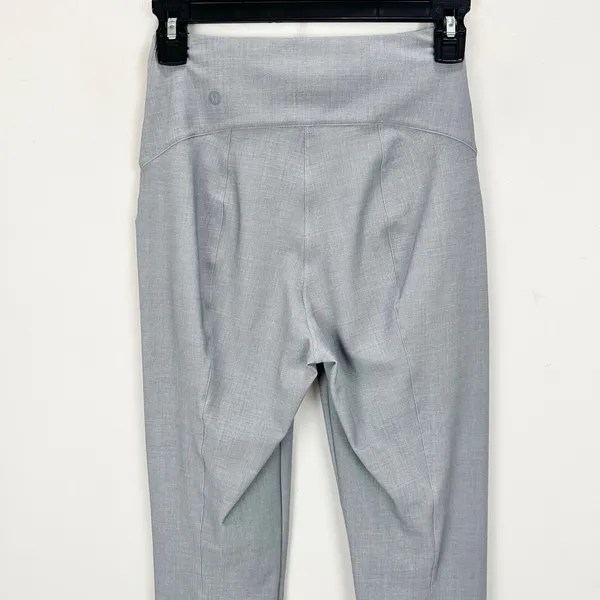 Lululemon Here to There High Rise 7/8 Pant Crosshatch Texture Magnet Grey US 4 - Image 10