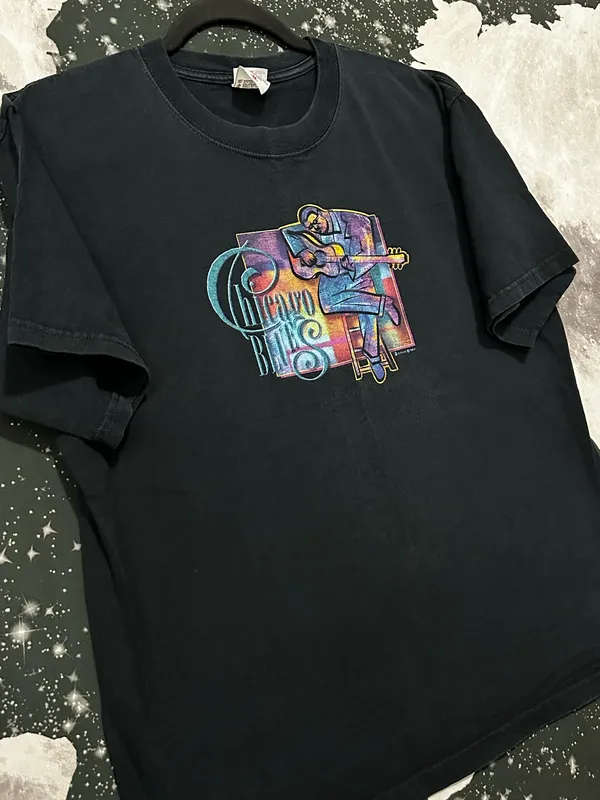 Vintage Anvil Chicago Blues Graphic Shirt - Image 3
