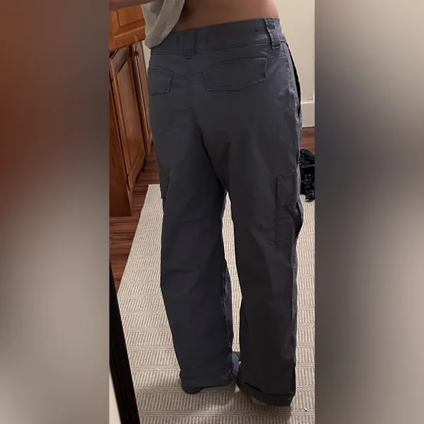 BDG Dark Gray/ Blue BDG Relaxed‑Fit Cargo Pants- Size M - Image 4