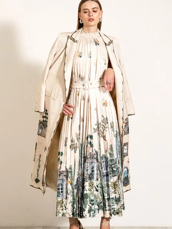 Ranna Gill for Antropologie Aria Pleated Maxi‎ Dress - Size S. - Image 6