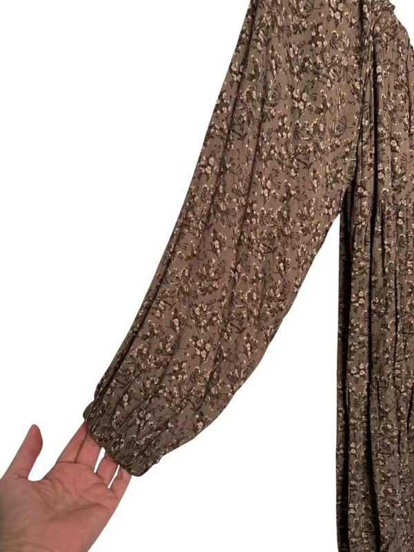 Gilli Women's Floral Long Sleeve Sweetheart Neck Dress Size L - Image 3