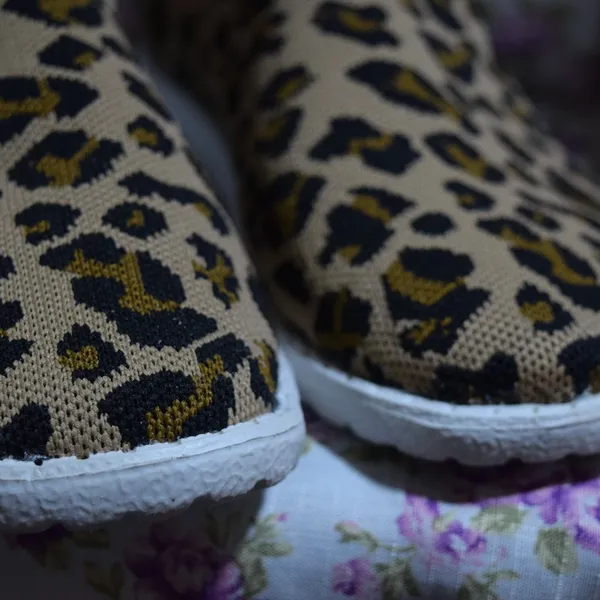 Gypsy Jazz Leopard Print Slip-On Canvas Sneakers/Loafers, sz 10 - Image 2
