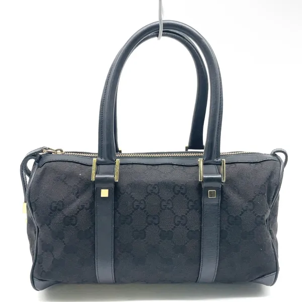 Gucci mini Boston bag canvas and leather - Image 6