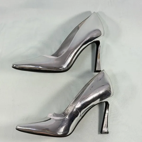 INC‎ International Concepts Size-6.5 M Womens Metallic Silver Heels - Image 9
