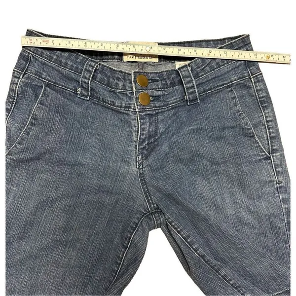 Vintage Levi's signature 10" inseam dark‎ wash mid rise jean shorts sz 6 - Image 6