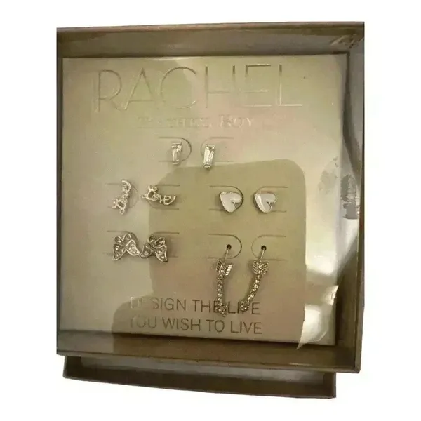 RACHEL Rachel Roy Gold‎ Tone Box Earring Set - Image 3