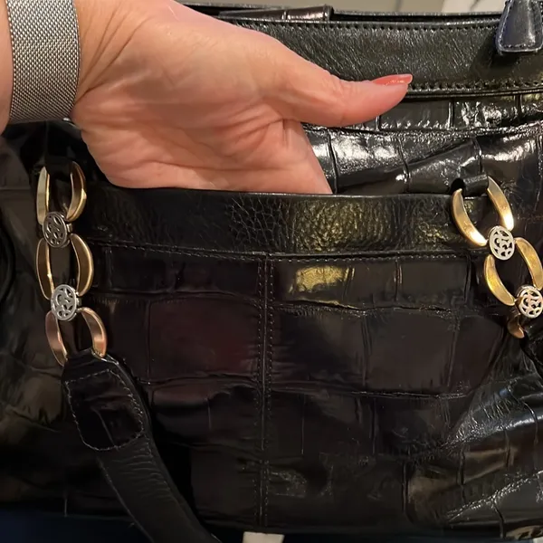 Brighton, multi compartment, leather, two tone purse - Image 4