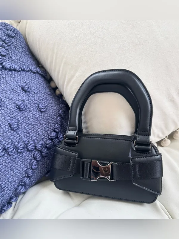 NWT Lululemon x SLNSH Collection Leather Alt. Top-Handle Mini Belt Bag - Black - Image 10