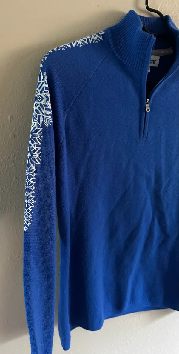Meister wool blend half zip sweater Blue Size M - Image 2