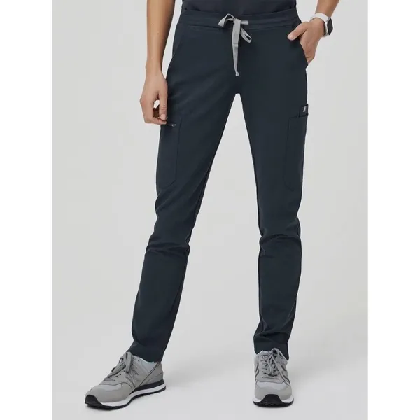 Figs Women's Yola High-Waisted Slim Scrub Pant In Dark Harbor Size XS/P - Image 2