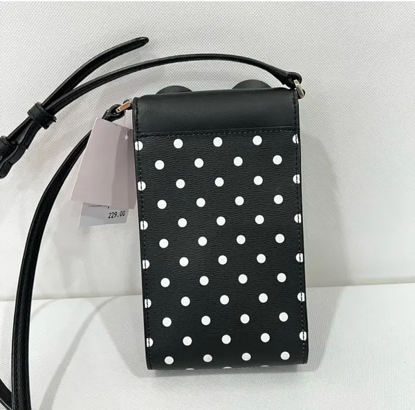 Kate Spade Disney Minnie Mouse North South Flap Phone Crossbody Bag - Image 4