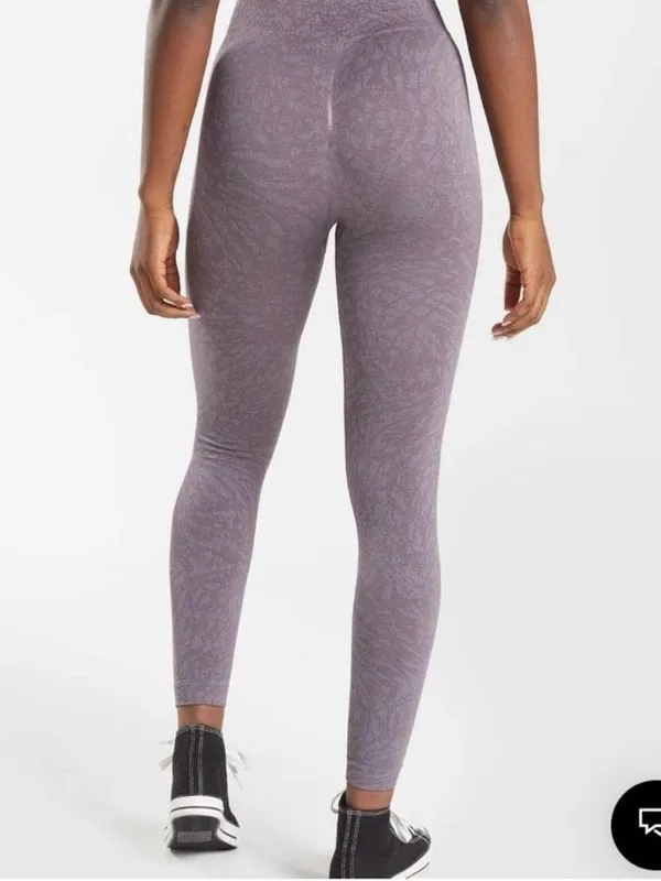 Gymshark Adapt Animal Seamless Leggings - Wild | Musk Lilac size L - Image 4
