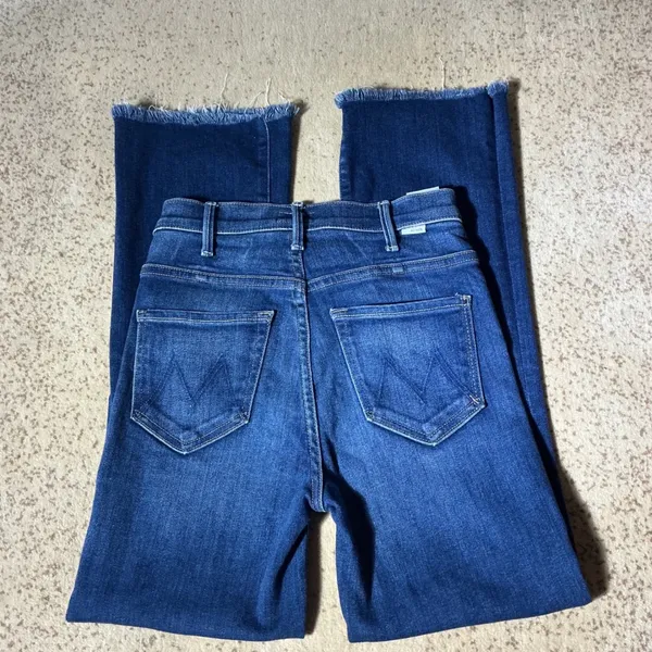 Mother The Hustler Ankle Fray‎ Jeans Home Movies High Rise Bootcut 23 1117-686 - Image 2