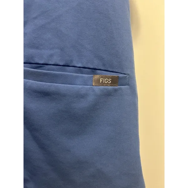 Figs Casma Scrub Top Women’s Size Medium Blue Two Pockets V-Neck Shirt Health - Image 2