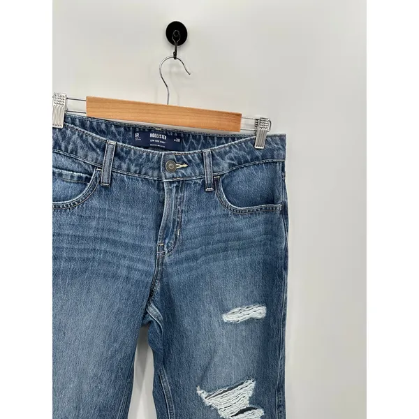 Hollister‎ Low Rise Baggy Jeans Women 6R Distressed Cotton Loose Fit - Image 4