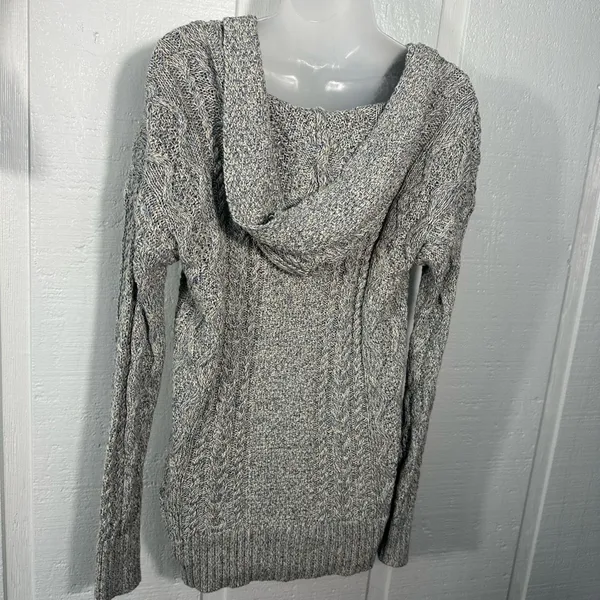 Lauren Ralph Lauren Cable Cotton Hooded Poncho Sweater Size Small NWT - Image 8