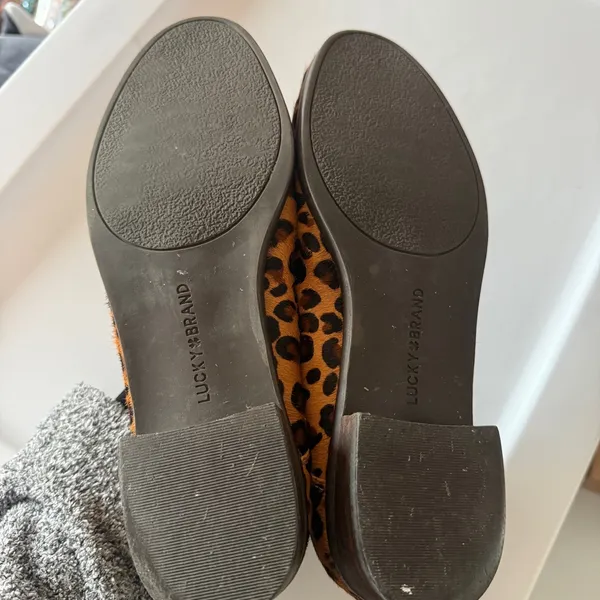 Lucky Brand Animal Print Flats Loafers Womens 7 - Image 5