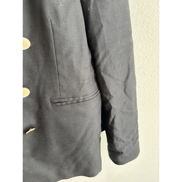 Sanctuary Black Double Breasted Blazer Women’s XL Gold Button Ponte‎ - Image 6