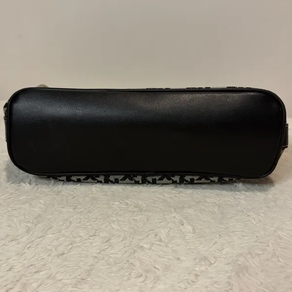 New York & Company- Vintage Black and Gray Patterned Logo Shoulder Bag Y2K - Image 9