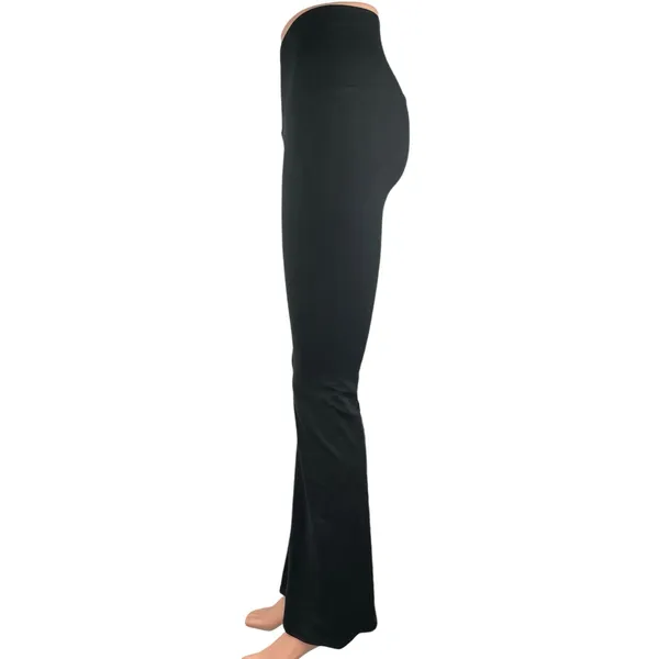 Terez Black Mid Rise Pull On Stretch Yoga Running Flared Athletic Legging Size S - Image 2