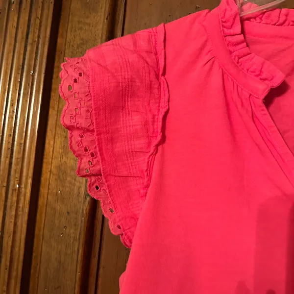 NWT j crew size Large hot pink top  - Image 2