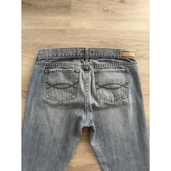 VTG Y2K Abercrombie Fitch Low Rise Bootcut Flare Jeans Preppy Womens Size 8R - Image 10