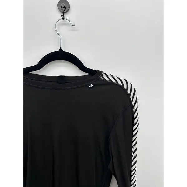 Helly Hansen Shirt Womens Large Black HH Dry Original Crew Base Layer - Image 6