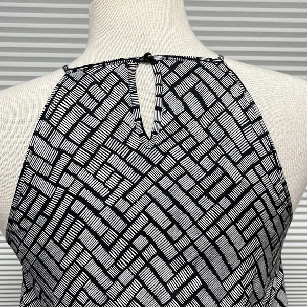THML Black Patterned Colorful Embroidered Halter Neckline Mini Dress Size XS - Image 6