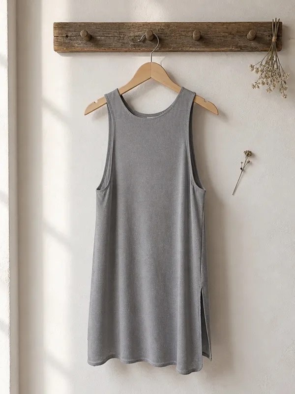 Wilfred Light Grey Scoop Neck Tank Top - Image 4