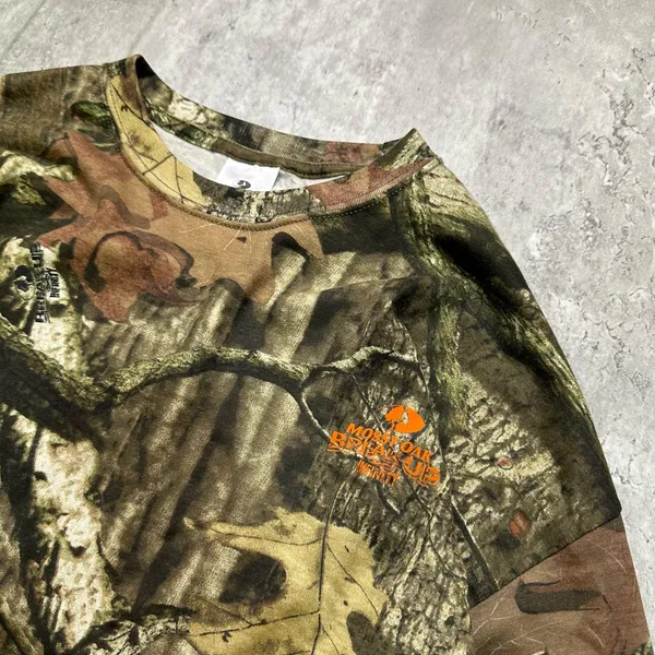 Mossy Oak Camouflage Very Light Sweatshirt Longsleeve - Image 2