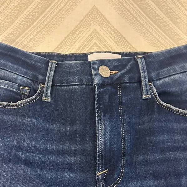 Frame Classic Dark Blue Women's Jeans Le Crop Mini Boot Size 27 - Image 3