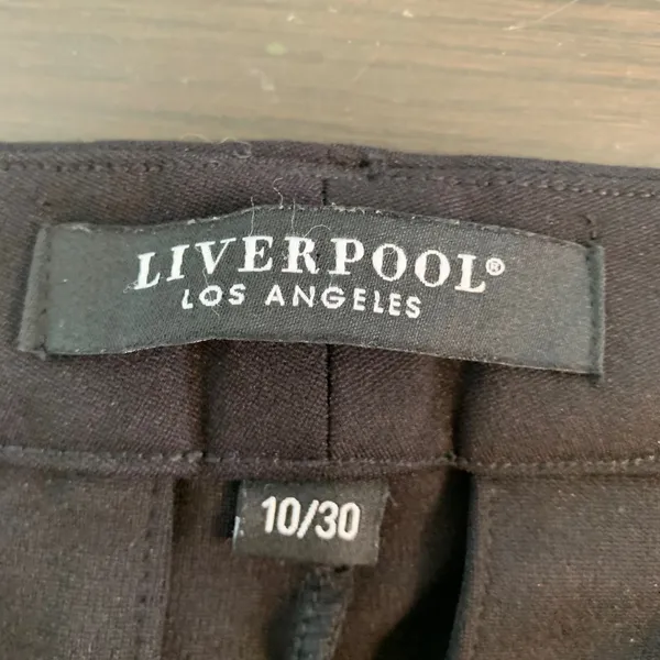 Liverpool Los Angeles Black‎ Ankle Trousers Slim Fit Stretch Pants 10/30 Office - Image 3