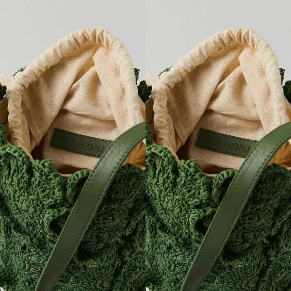 Free People Best In Show Bucket Bag in Hunter Green NWOT $108 - Image 9