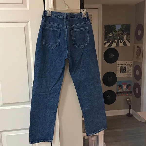 $115 Nwt Lichi High Rise Slit Side Western Flare Jeans, 28 - Image 8