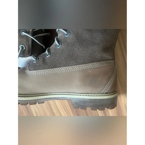 Timberland Authentics Waterproof Roll-Top Boots Brown Nubuck Women's Size 8 - Image 7