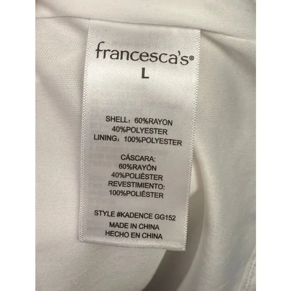 Audrey Parks Francesca's White Ruffle Maxi‎ Large Dress Beach Bridal Feminine - Image 9