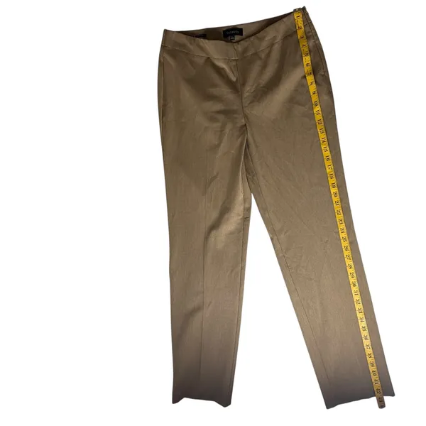 Talbots Heritage Pants Size 10L Brown Trousers‎ Straight Leg Office Career Work - Image 7