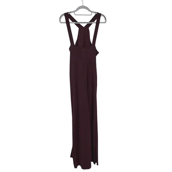 Birdy Grey Gene Crepe Cabernet Maxi‎ Dress Size XL Bridesmaid Wedding Formal - Image 3