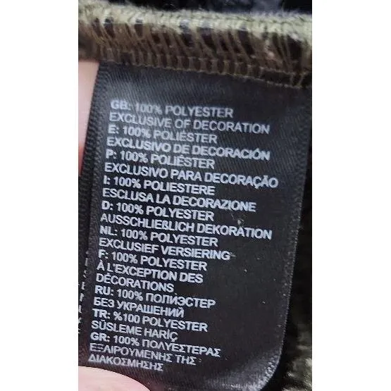 The North Face Jacket Womens‎ Size Medium Olive Green Fleece Hooded Outdoor Logo - Image 7
