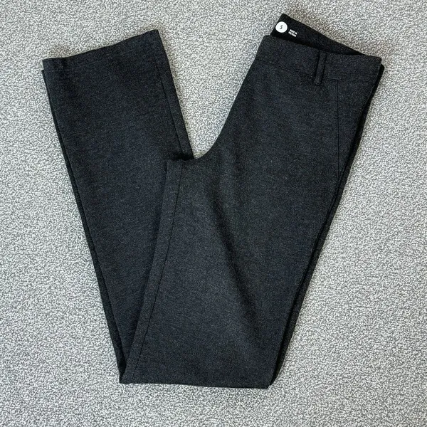 Betabrand Classic Straight Leg Yoga Dress Pants Gray‎ Small - Image 12